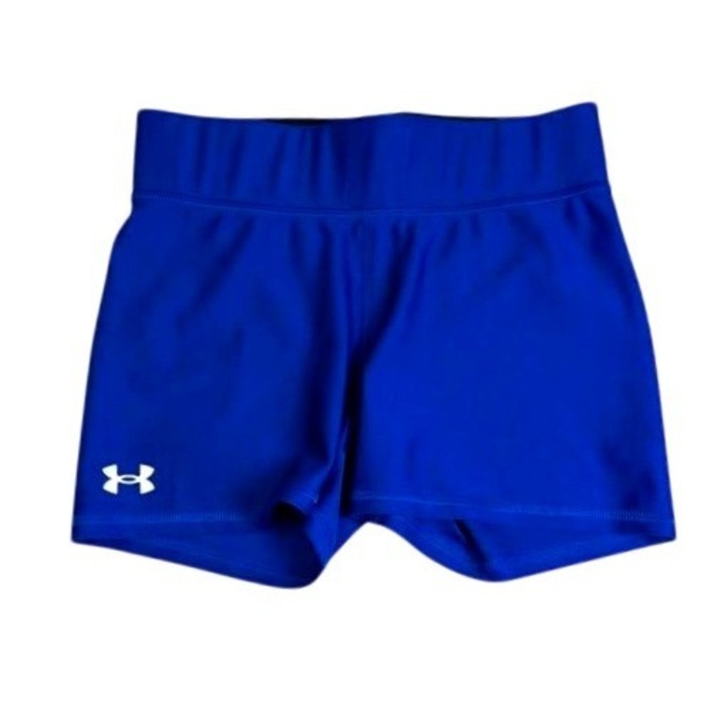 Under Armour HeatGear Compression Shorts ~Medium ~ Royal Blue ~ 3" Shorty Shorts
